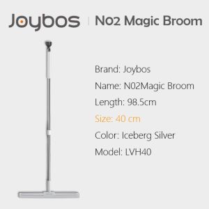 Joybos Magic Broom Silicone Scrape Bathroom Scraper Hair Dust Clean Tool 180 ° Rotation 98.5cm Extended Pole pakej rumah tangga