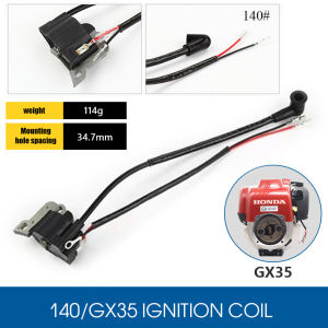 Ignition Coil for Honda 140 168 GX35 KGX35 4 Stroke Grasscutter Engine Model Spare Parts Accessories [COD][Ready Stock]
