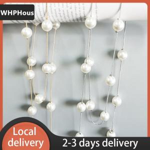 [COD] WHPHous Ship within 24 hours Pearl Womens Belt Simple Adjustable Metal Thin Chain Belt For Ladies Dress Skinny Waistband Decorative Jewelry