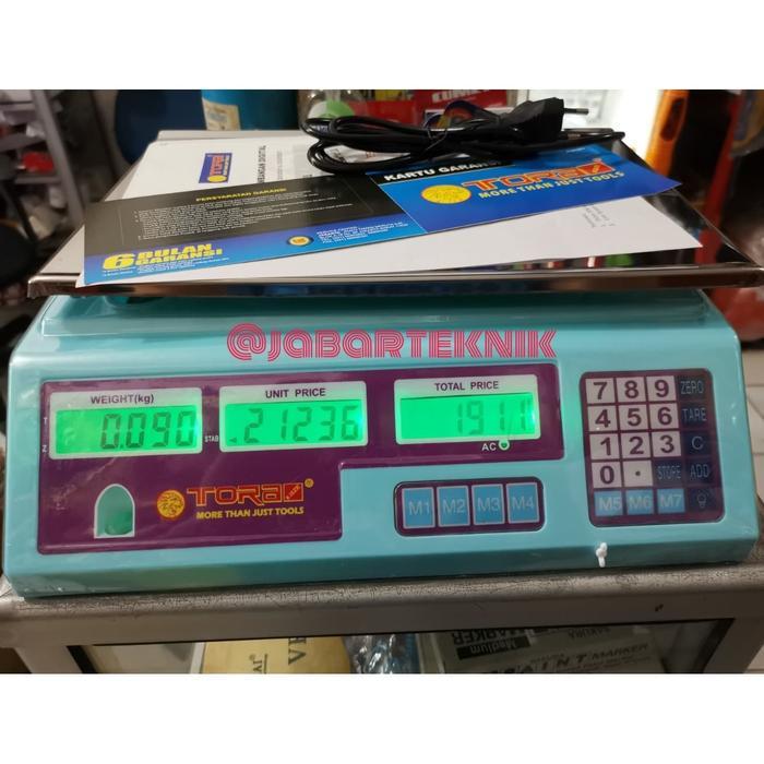 TORA TIMBANGAN DUDUK DIGITAL 30 KG DUAL DISPLAY PROMO | Lazada Indonesia