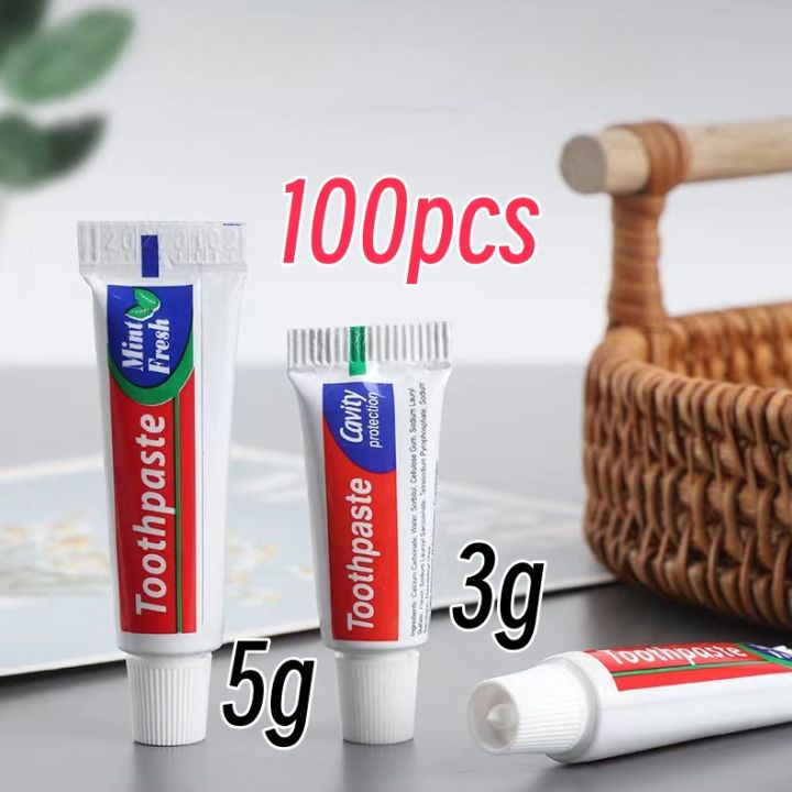 Hotel Toothpaste 5g-100pcs Hotel Supplies Toothpaste Mini Tube Travel ...