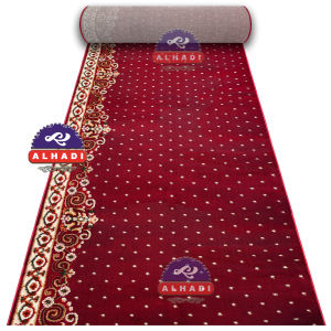 Alhadi Karpet Masjid BASTRA METERAN Ukuran 100 x 120cm Tebal 13mm Sajadah Mushola Tebal Padat Lembut