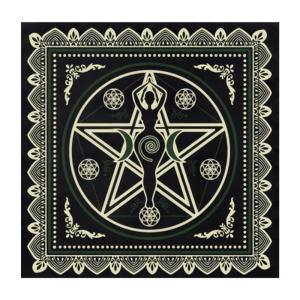 Tarot Tablecloth Moonphase Pattern Astrology Altars Cloth Divinations Table Cloth Tapestry Witchcrafts Supplies