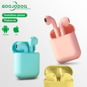 GOOJODOQ TWS Pro4 Wireless Headset Wireless Earbus Bluetooth 5.0 Kontrol Sentuh Earphone Nirkabel Dengan Mikrofon Pengisi Daya
