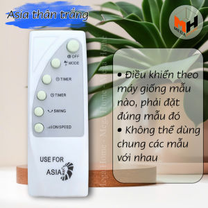 Điều khiển quạt ASIA remote điều khiẻn quạt cây quạt treo tường asia hàng loại 1