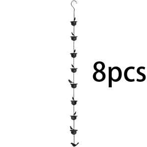 Mobile Birds on Cups Rain Chain for Outside Rain Chains for Gutters Downspouts with 4/8 Cups