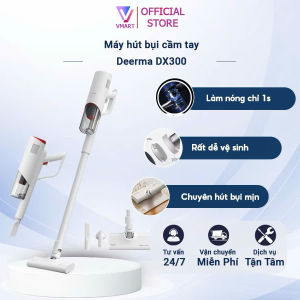 Máy hút bụi cầm tay có dây Deerma DX300 công suất 300W lực hút cực mạnh 3 đầu hút đa năng - Bảo hành 12 tháng