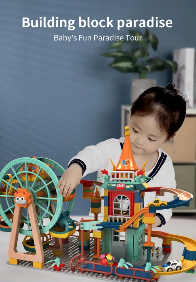 Building Blocks Toy Ferris Wheel Slide Castle Toy Educational Toys