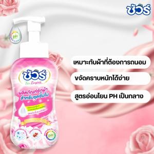 Sure ชัวร์ 3 ขวด น้ำยาซักผ้าในสำหรับผู้หญิง อ่อนโยน น้ำยาซักผ้าชุดชั้นใน ฆ่าเชื้อโรค กลิ่นสะอาดสดชื่น ฆ่าเชื้อแบคทีเรีย กำจัดคราบสกปรก สูตรอ่อนโยน สารสกัดจากธรรมชาติ