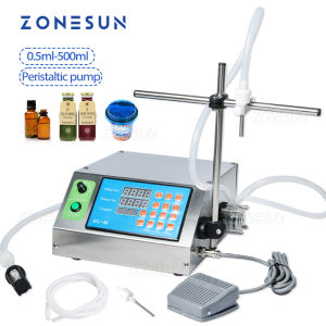 ZONESUN Liquid Automatic Filling Machine Peristaltic Pump Bottle Water Filler Vial Beverage Drink Oil Perfume Small Production ZS-YTDP1