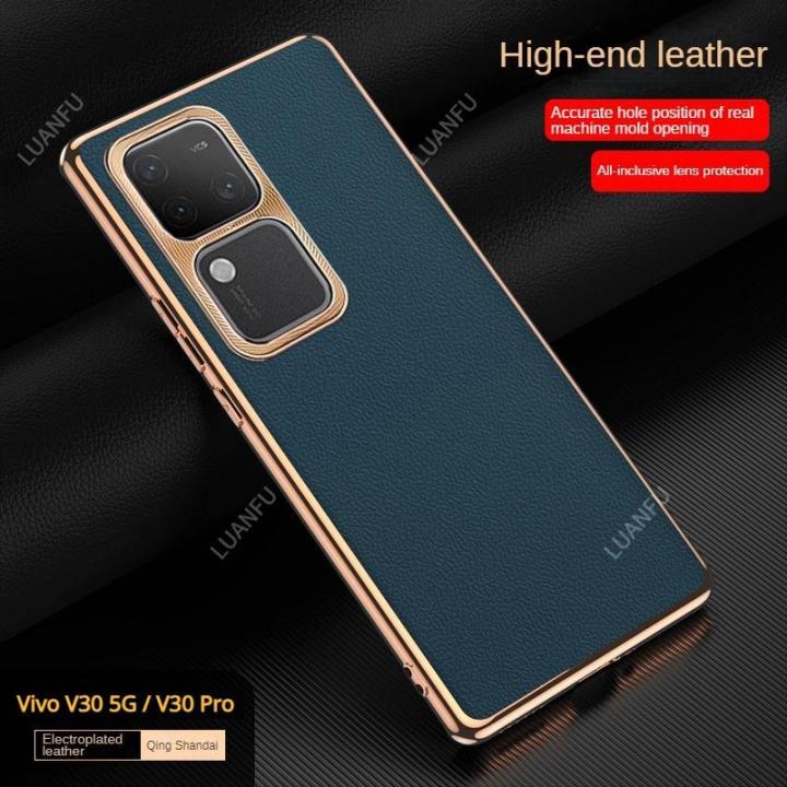 Greno Deals Vivo X50 Back Cover Leather Case For Vivo V30 5G V30