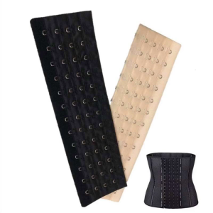 Có thể điều chỉnh Corset Extender mở rộng với 16/13 móc Đen/Da cho giảm béo và định hình mềm mại và thoải mái