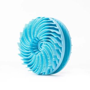 Exfoliating Double-sided Silicone Bath Brush 2-in-1 Shampoo Bath Brush Portable Skin Massage Brush