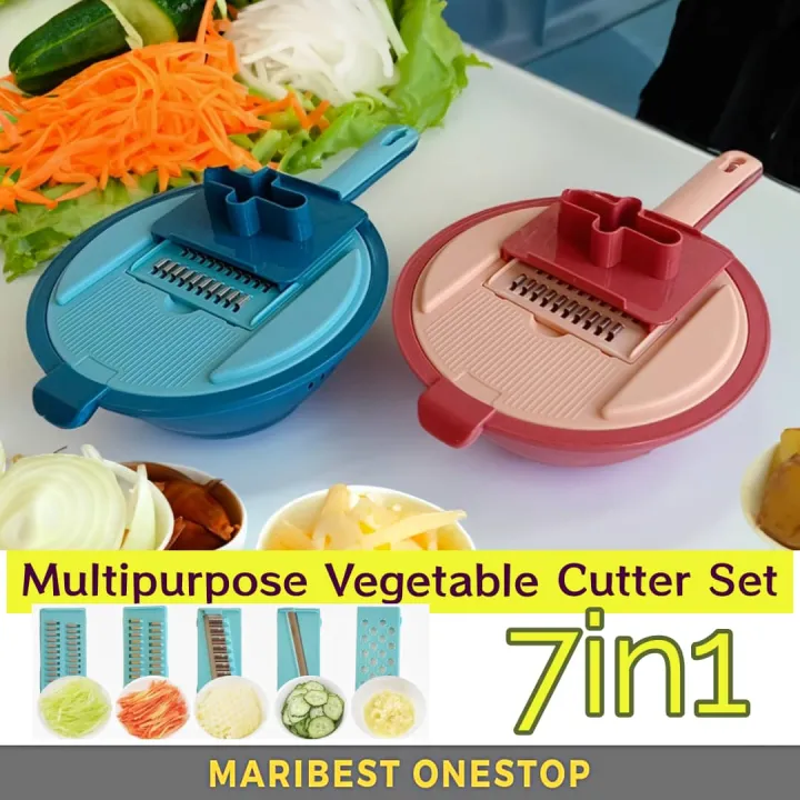 7in1%20Vegetable%20Cutter%20Shredder%20Vegetable%20Slicer%20Fruit%20Cutter%20with%20Basket%20Multifunction%20Kitchen%20Vegetables%20Food%20Chopper%20-%20Image%202