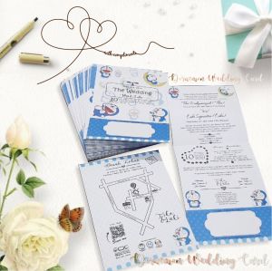 Undangan Pernikahan Doraemon / Undangan Pernikahan [isi 100 lembar]