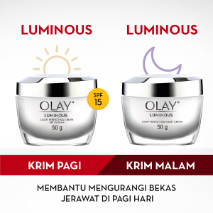 Olay Luminous Ritual Brightening Niacinamide Cream Moisturiser Pagi & Malam Skincare 100gr