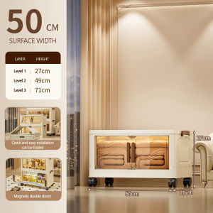 Homming Foldable Home Storage Cabinet Easy to Organize Clothes and Shoes Elegant Design Space Saving Solve the Problem of Home Storage