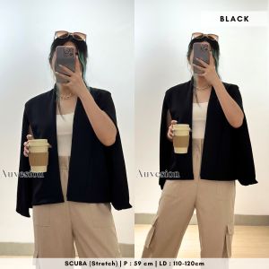 5527 cape blazer | blazer kerja scuba | blazer formal