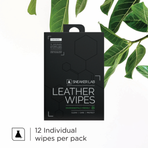Sneaker LAB Leather Conditioner & Cleaning Wipes For Shoes 12 Individual Pieces Per Box