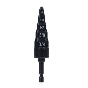 5 Step Tube Expander Drill Bit Alat Pembesar Lubang Tembaga Air Conditioner Pipe Expander Mata Bor Pagoda Spiral Pembesar Lubang Pipa