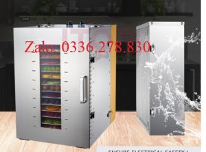 máy sấy thực phẩm 16 khay inox bảo hành 12 tháng (KHÔNG ĐÁNH GIÁ ẢO)