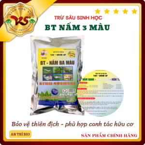 Nấm 3 Màu ký sinh trừ sâu rầy rệp côn trùng hại cây trồng - BT MET - Hộp 1kg