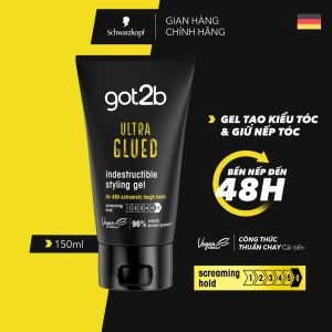 Gel tạo kiểu tóc và giữ nếp tóc Got2b Ultra Glued 150ml - Giữ nếp lên đến 48h
