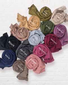 ( Dapat 4 Pcs ) Bergo Instan Daily Malay Soft Pet - Jilbab Bahan Jersey Premium Size L