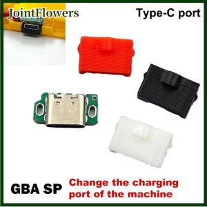 JointFlowers 1ชุดสำหรับ gameboy Advance SP gbasp พร้อม3D พิมพ์ USB-C พอร์ตชาร์จ USB Type-C และพอร์ตหูฟัง