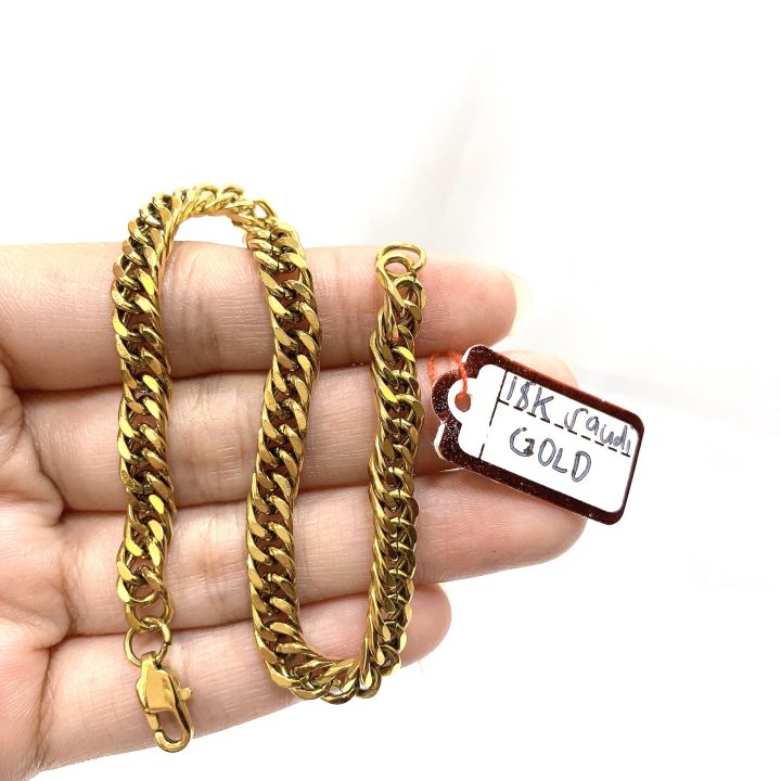 Mikanas Gift Saudi Gold Original Bracelet 18k Pawnable Saudi Gold