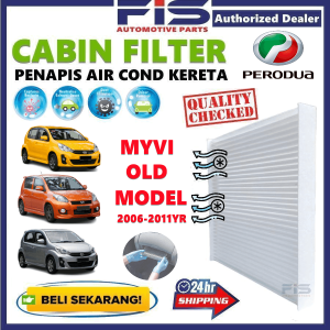 FIS Cabin Air Cond Filter Perodua Myvi Old Model 2006-2011YR Penapis Angin Udara Kabin Kereta