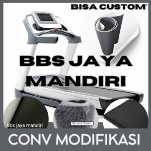 BELT TREADMILL RUNNING HITAM TEBAL 2MM *Bisa Custom [VARIASI BW 300]
