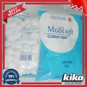 Medisoft Cotton Ball 120 Balls 75g 120g Bola Kapas Bayi