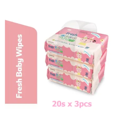 Watsons Baby Soft Wipes Fresh / Moisturizing / Unscented / Hand & Mouth 20s / 90s 婴儿软湿巾