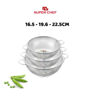 Rổ Inox Dày Super Chef Cao Cấp Siêu Bền Bỉ Không Gỉ Sét