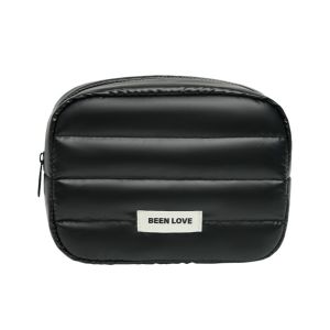 COMEMECO Solid Color Puffy Makeup Bag Large Capacity Down Travel Quilted Toiletry Bag Portable Fluffy Skincare Storage Bag