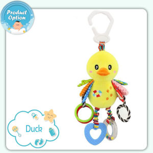 [Little B House] Baby Stuffed Toy Rattle Stroller Hanging Toys For Baby Car Seat With Teether 宝宝玩偶 Mainan Newborn - BT46