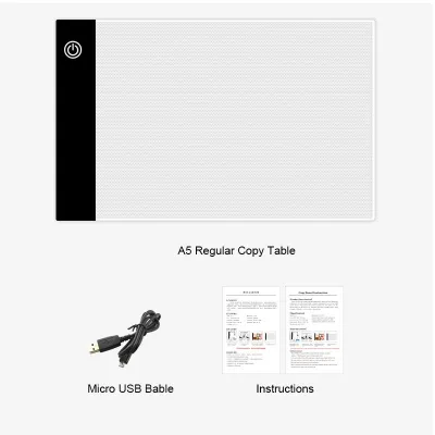 LED Drawing Pad Adjustable Brightness Tracing Copy Board Sketching Stencil Painting USB Charging