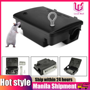 【Delivery 24 hours】Rodent Poison Box Indoor Outdoor Clamshell Rodent Bait Station Plastic Rats Bait Poison killing Mouse Trap Box With Lock