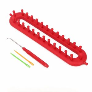 Sacesr Gift 26/36/47cm Weaving Loom Knitting Kit DIY Rectangle Wool Knitter Handmade Craft DIY Machine Sewing Tools 2Z5B1