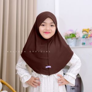 Hijab Bergo Dagu Malay Anak Jilbab Instan Dagu Malaysia Jersey Premium Qalesya