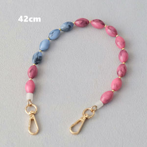 New Fashion Woman Bag Accessory Detachable Vintage Candy Beaded Chain Acrylic Bag Long Rope Straps Women Handbag Shoulder Handle Chains