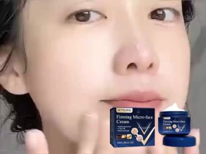 Jaysuing V Krim Pengencang Wajah   Krim Perawatan Pijat Kulit Wajah Kontur Dagu yang Mengencangkan dan Melembapkan