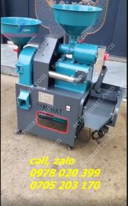 Máy xát gạo  nghiền bột liên hoàn mini toàn phát TF56  dùng điện gia đình 220v