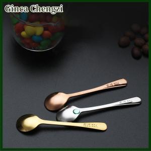 Ginca ช้อนคนกาแฟทำจากสแตนเลสช้อนทรงโน้ตขนาดเล็กช้อนชาไอศกรีมบาร์ของขวัญสุดสร้างสรรค์เครื่องใช้บนโต๊ะอาหารในครัว