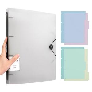 4 Rings Binder 12.59x9.76Inch Hold up 220Sheets Water Resistant for Student Teacher Office Workers Presentation Folder