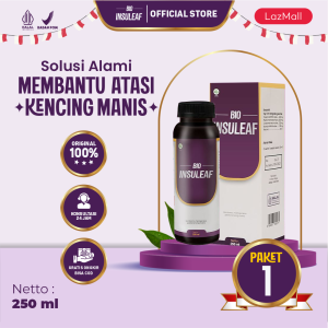 Bio Insuleaf - Herbal Alami Membantu Mengatasi Kencing Manis Diabetes 250ml BPOM dan Halal MUI