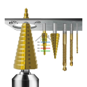 MATA BOR PAGODA SET 6 PC HSS STEP DRILL TITANIUM COATED