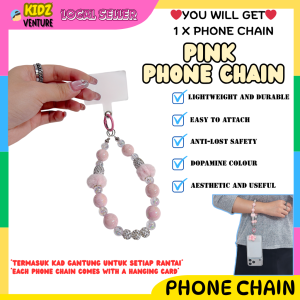 (READY STOCK) Rantai Tali Gantung Fon Kuromi Melody Cinnamoroll Phone Chain Accessories Charm Hanging Wrist 可爱手机链