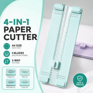 Paper Cutter Photo Trimmer Card Cutter Replaceable Blades Sliding Craft Scrapbook School